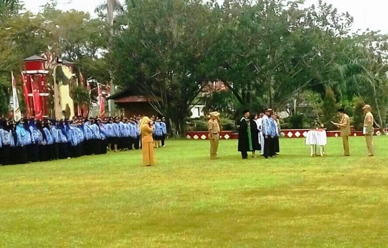 Pengambilan Sumpah Tugas ASN Kotim Diguyur Hujan