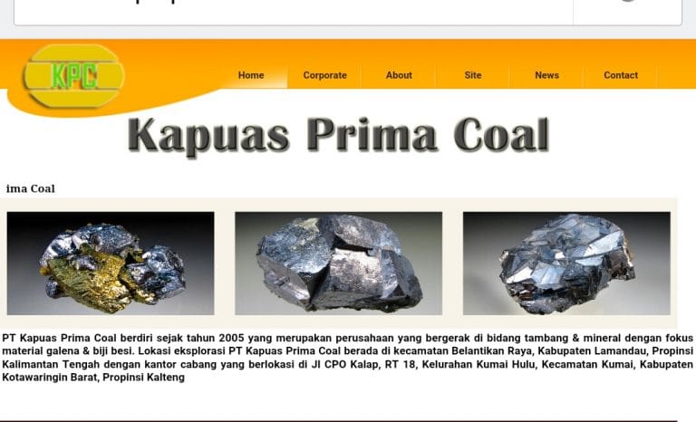 Sreeenshot website KPC