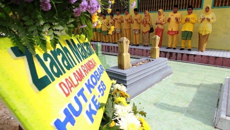 FKPD melakukan ziarah ke makam para pendiri Kobar dalam rangka peringatan HUT Kobar ke 58