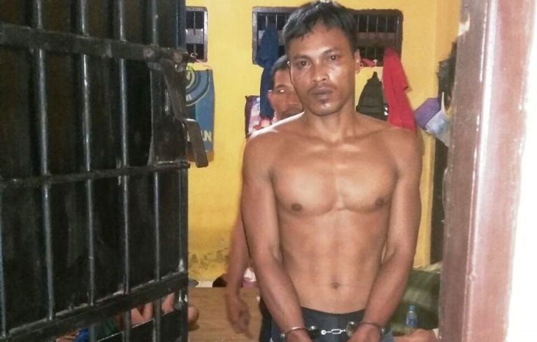 Rudiyanto, tersangka kasus narkoba yang sempat kabur dari sel tahanan Polres Kobar