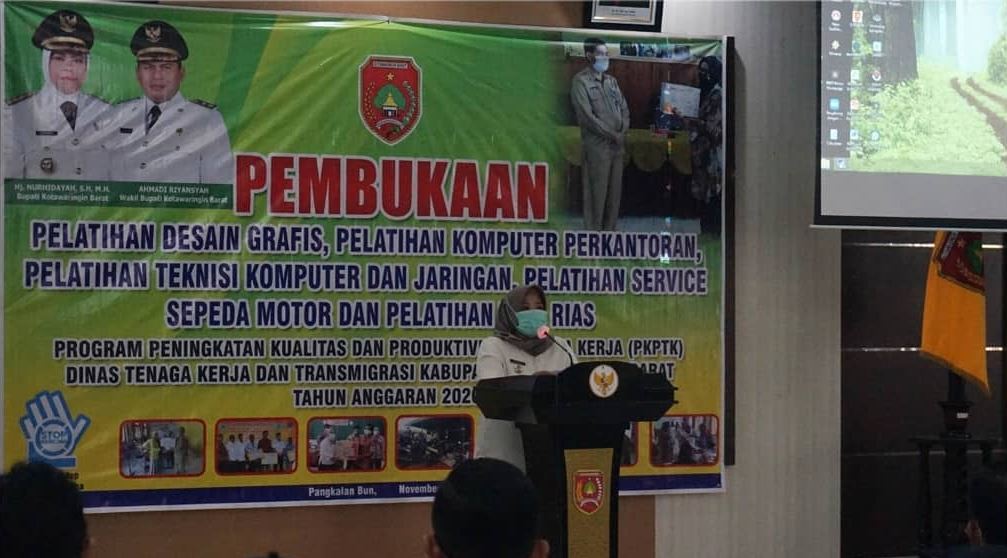 Bupati Kobar Secara Resmi Membuka Pelatihan Kejuruan Berbasis Kompetensi