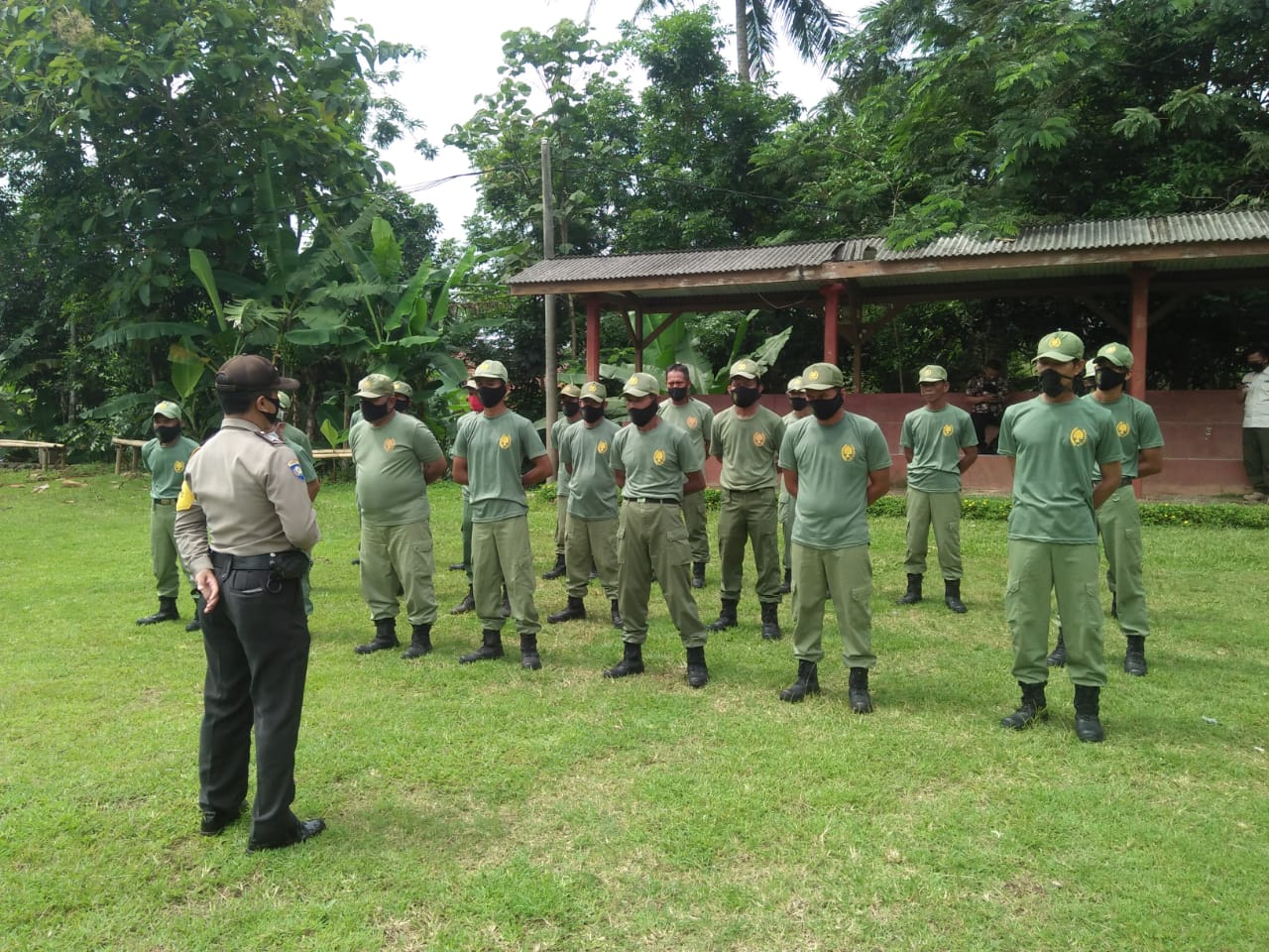 26 Anggota Linmas Digodok Kesiapsiagaan Bencana oleh Bhabinkamtibmas