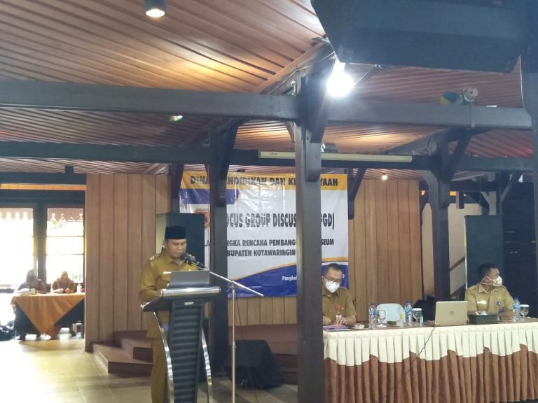 Secara Virtual, Wakil Bupati Kobar Membuka Focus Group Discussion