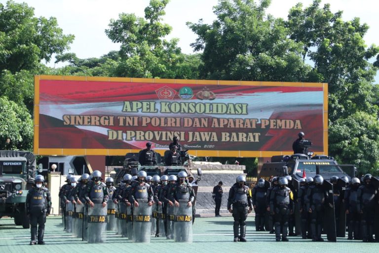 Apel Konsolidasi Sinergi TNI, Polri dan Aparat Pemda di Provinsi Jawa Barat Dalam Rangka Pengamanan Pilkada Serentak Tahun 2020