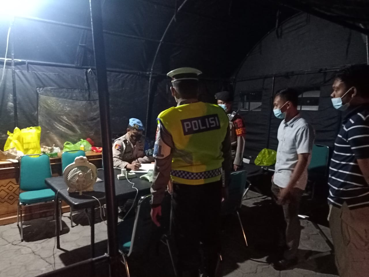 Antisipasi Bencana Dan Gangguan Kamtibmas, Satuan Lantas Polres Sukamara Patroli Malam
