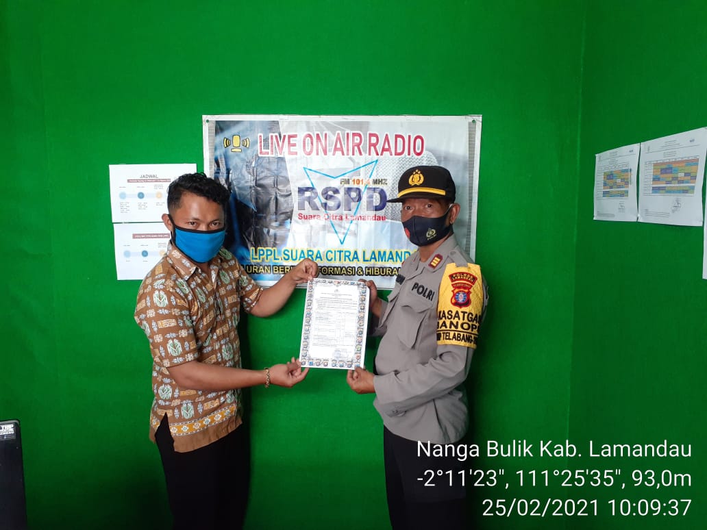 Bekerjasama Dengan Rspd Suara Citra Lamandau, Kasat Binmas Sosialisasikan Maklumat Kapolda