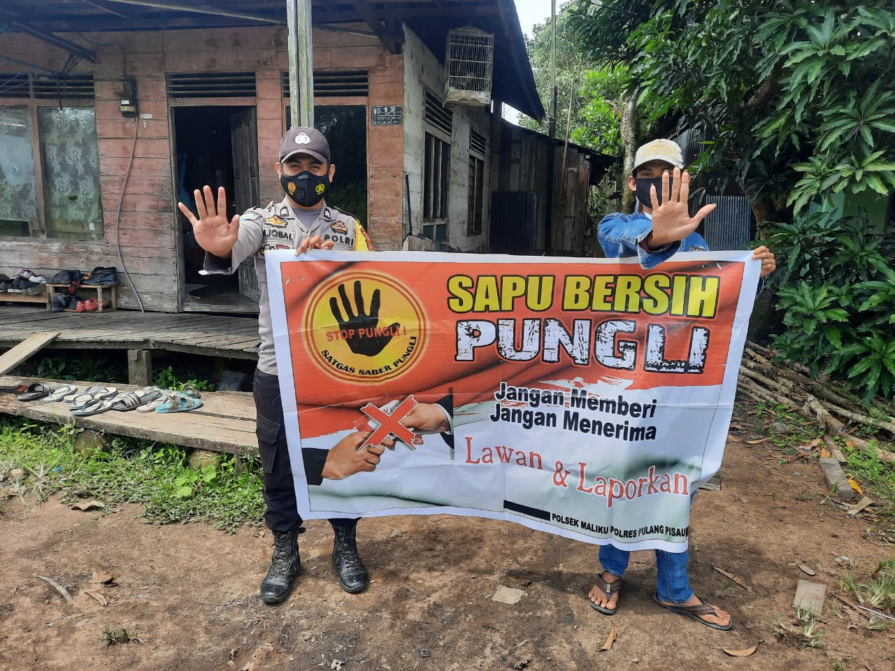 Briptu M.Iqbal Sosialisasi Saber Pungli