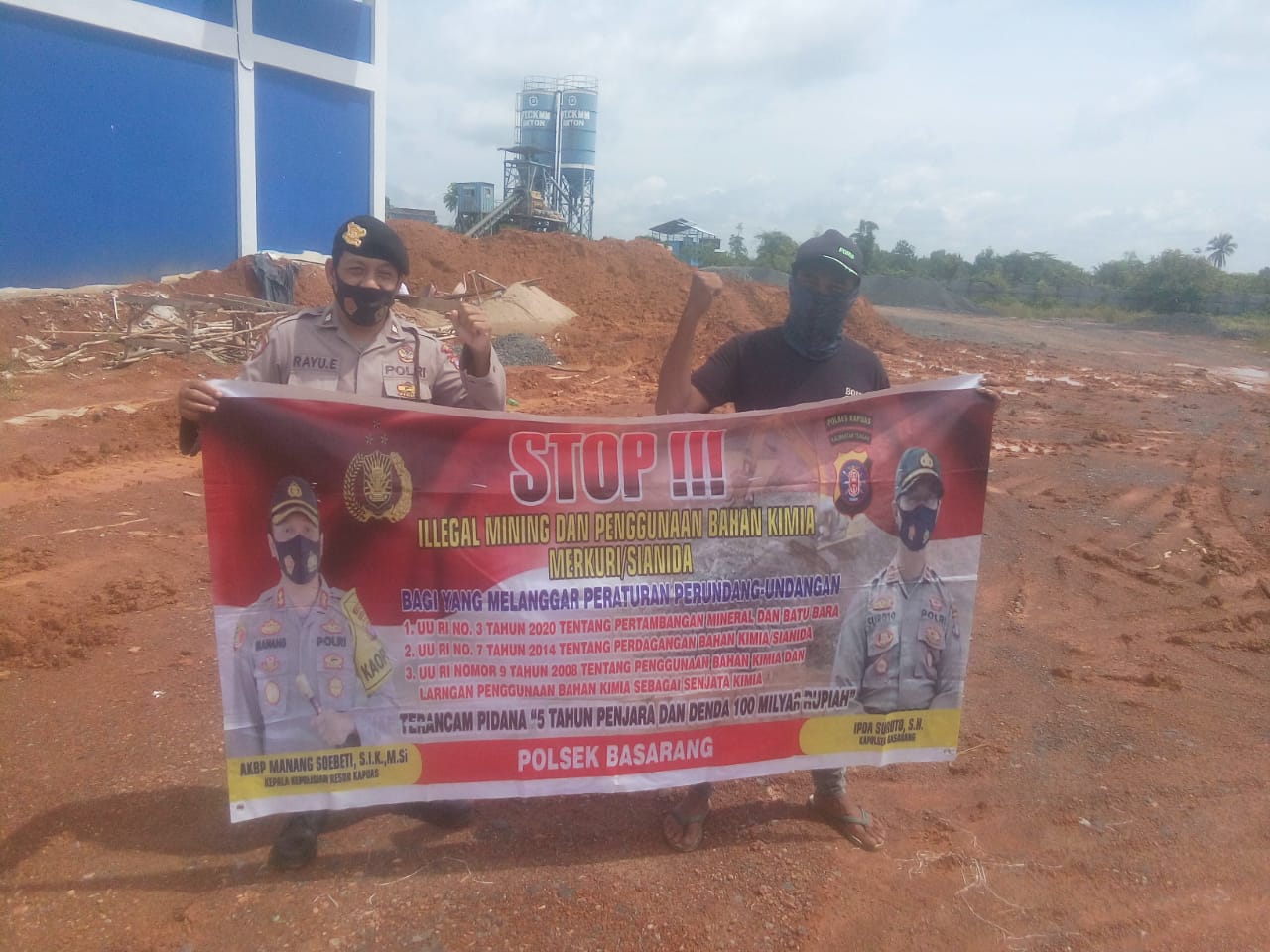 Cegah Penambangan Liar, Polsek Basarang Edukasi Warga Stop Illegal Mining