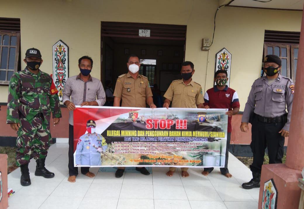 Cegah Tindakan Ilegal Mining, Polsek Timpah Sosialisasikan Ilegal Mining Di Tengah Masyrakat