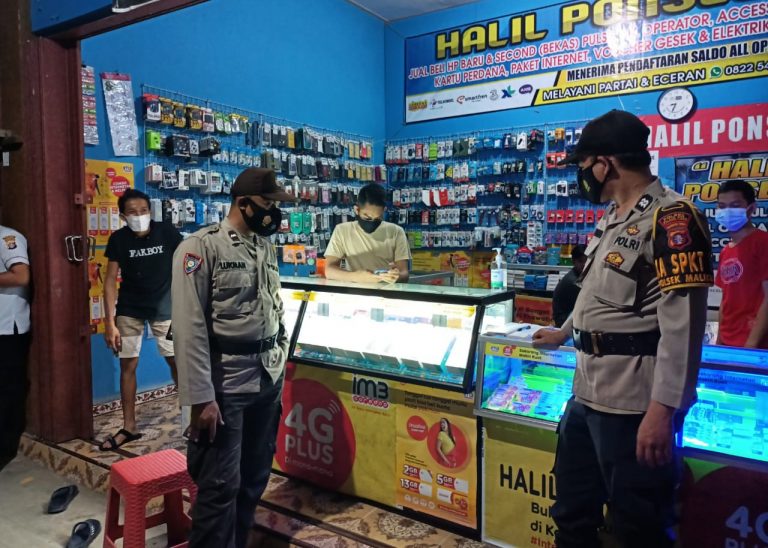 Jaga Kamtibmas Piket Siaga Polsek Maliku Melaksanakan Patroli Malam