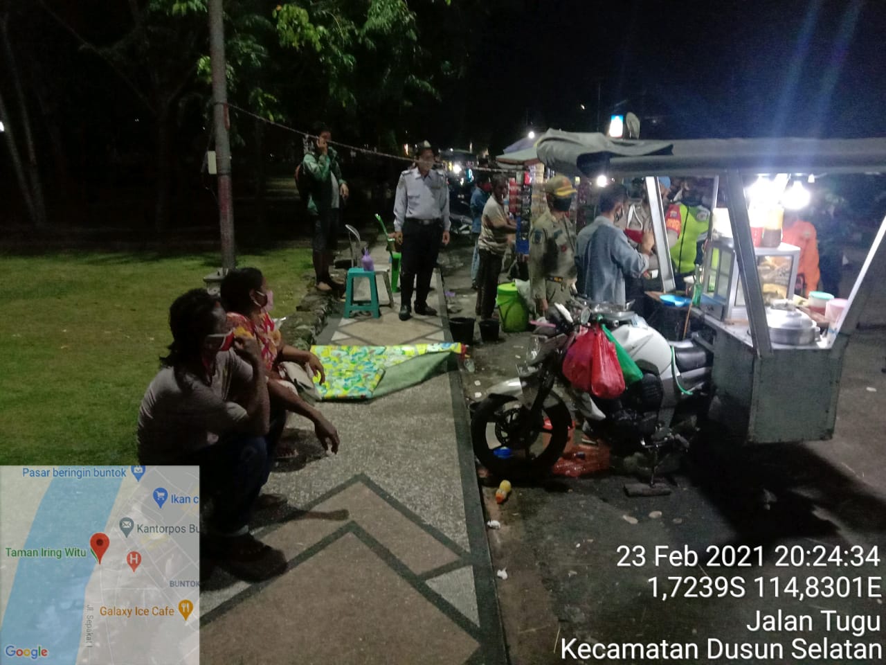 Patroli Pendisiplinan, Satgas Gabungan di Buntok Kembali Gelar Operasi Yustisi Malam