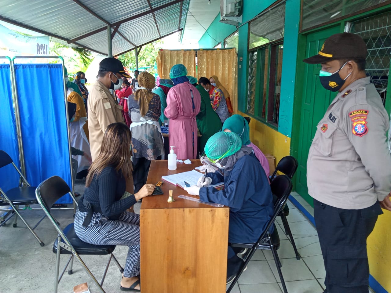 Pelaksanaan Ops Yustisi Gugus Tugas Covid-19 Di Kecamatan Baamang.