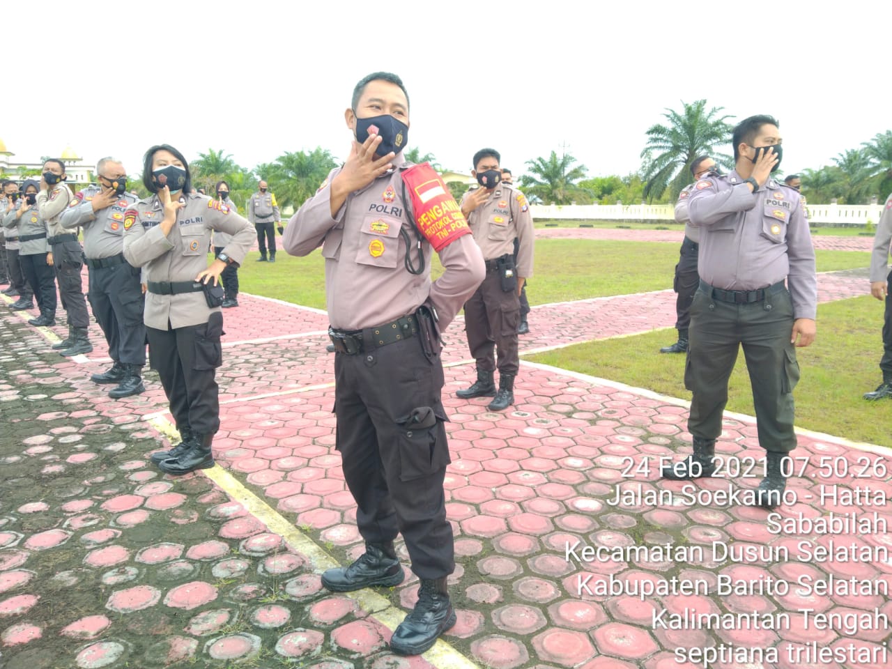 Polres Barsel Rutin Laksanakan Olahraga Ringan Bersama, Tingkatkan Daya Tahan Tubuh