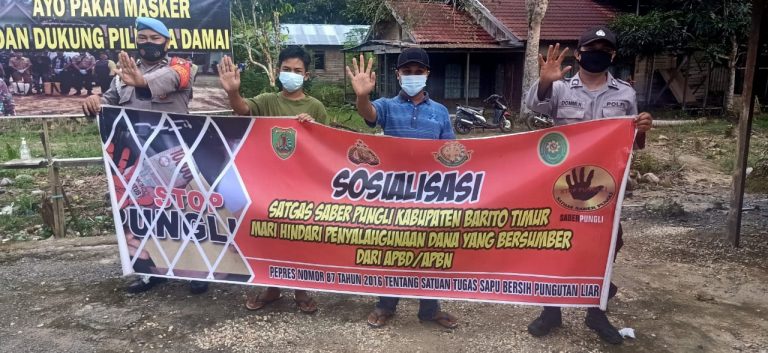 Polsek Awang Laksanakan Sosialisasi Saber Pungli