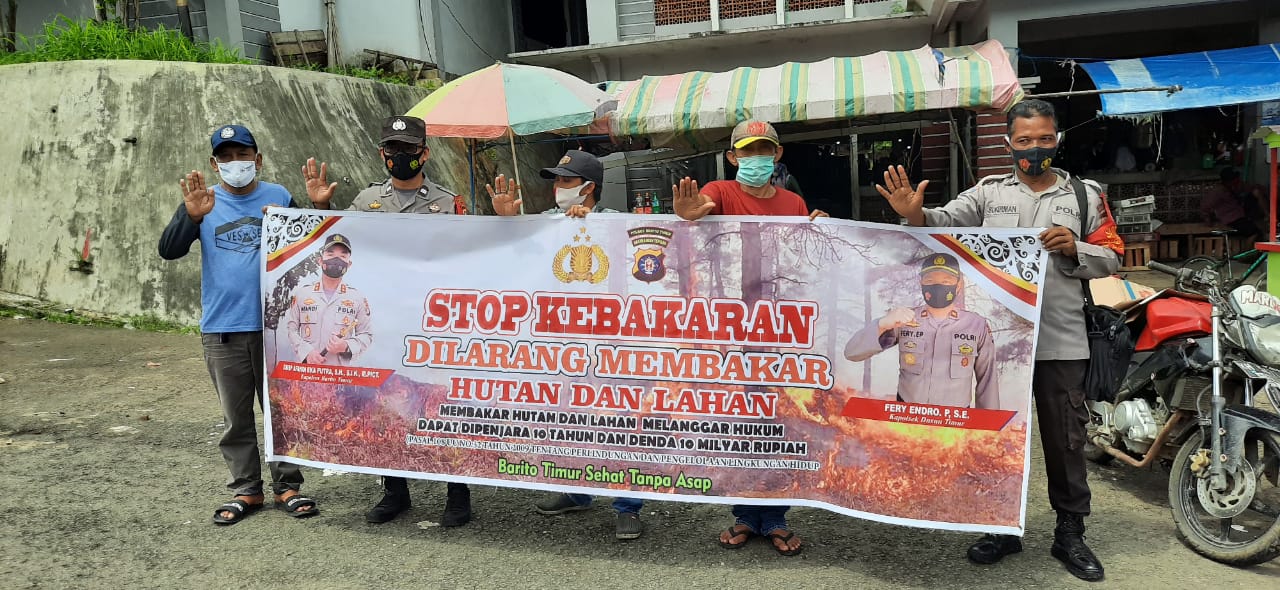 Polsek Dustim Sosialisasi Cegah Karhutla Kepada Masyarakat