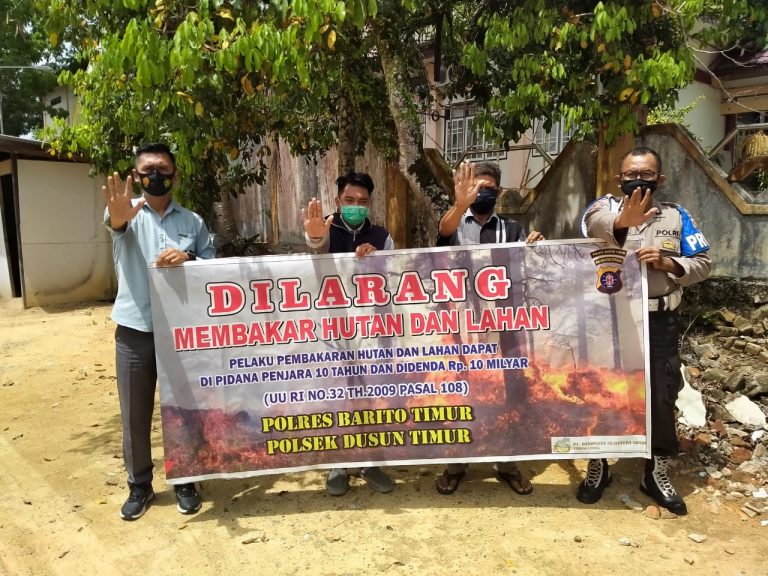Polsek Dustim Sosialisasi Cegah Karhutla Kepada Masyarakat