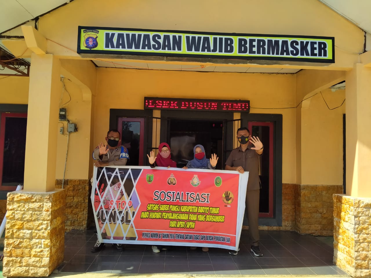 Polsek Dustim Sosialisasikan Saber Pungli