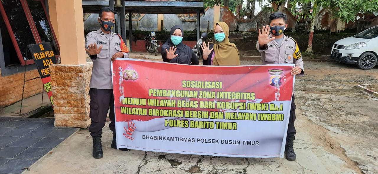 Polsek Dustim Sosialisasikan ZI menuju WBK dan WBBM