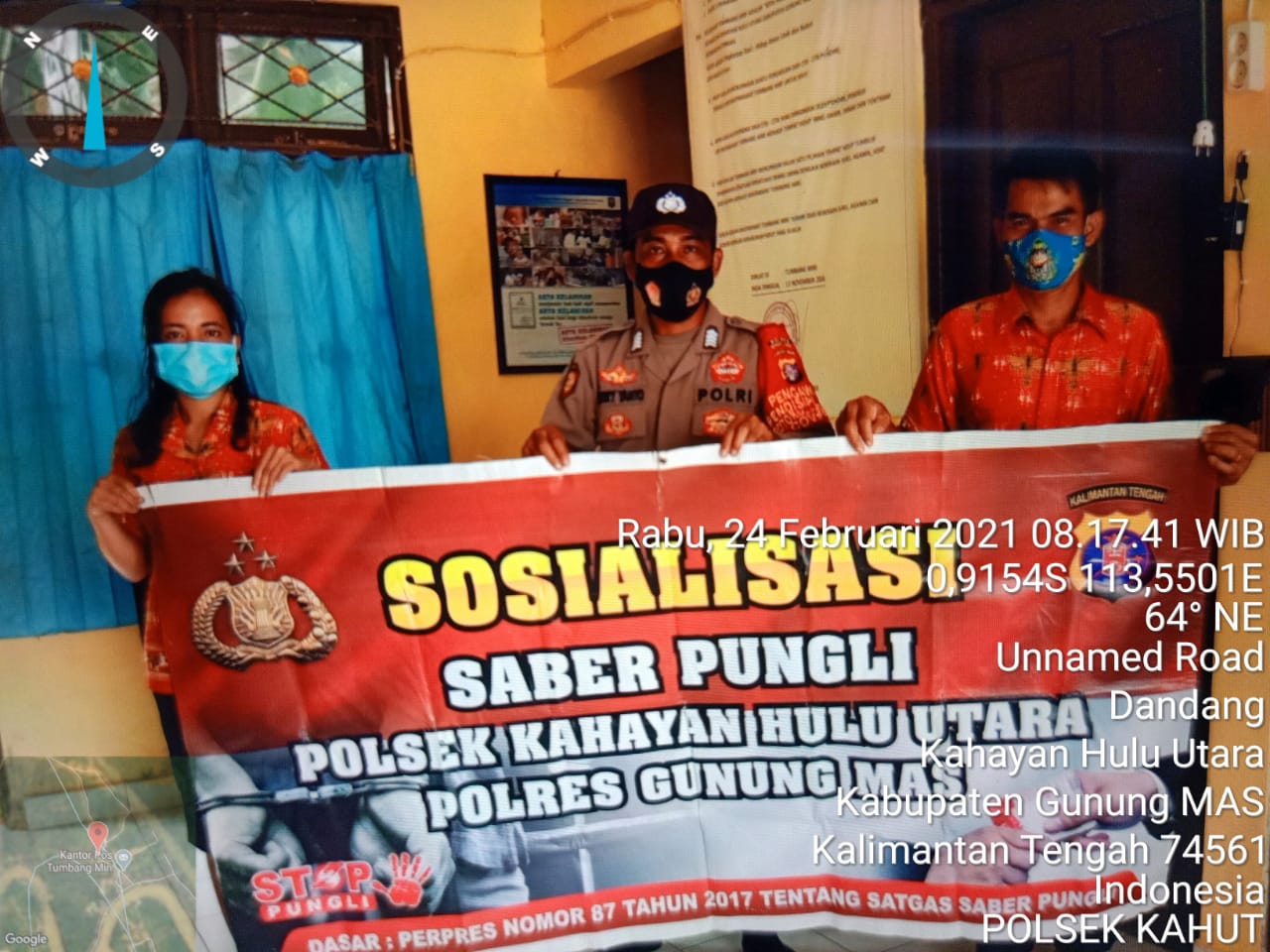 Polsek Kahut Gencar Lakukan Sosialisasi Saber Pungli