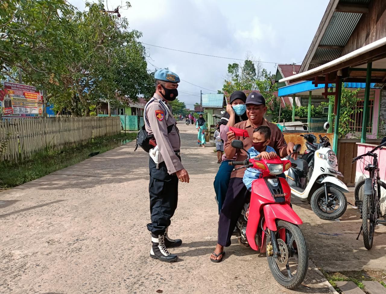 Polsek Mantangai Rutin Lakukan Operasi Yustisi Di Wilayahnya