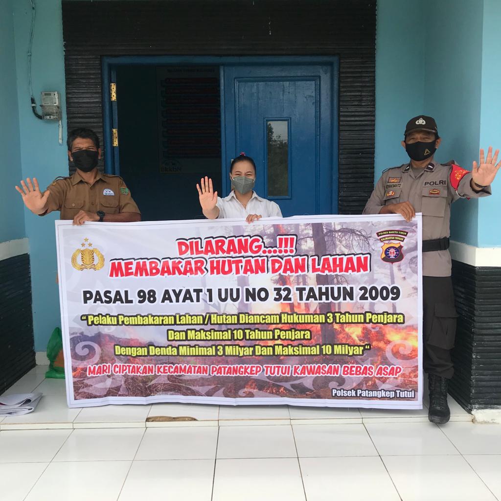 Polsek Patangkep Tutui Gencar Sosialisasi Cegah Karhutla