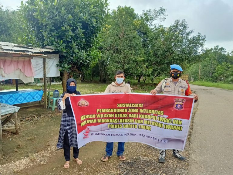 Polsek Patangkep Tutui Sosialisasikan Wilayah Bebas Korupsi