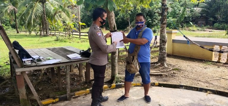 Polsek Patangkep Tutui sosialisasikan Maklumat Kapolri