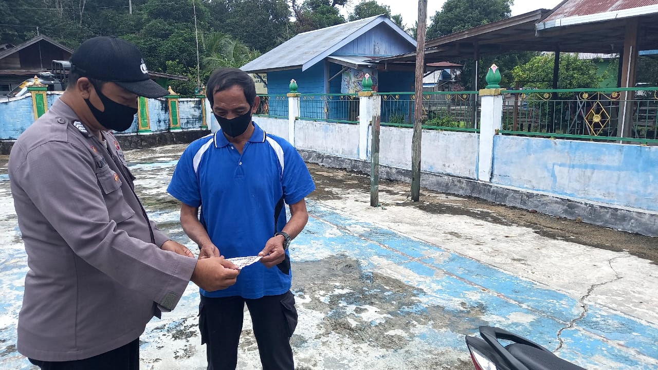 Polsek Pematang Karau Gencar Sosialisasi Maklumat Kapolres Bartim Kepada Masyarakat