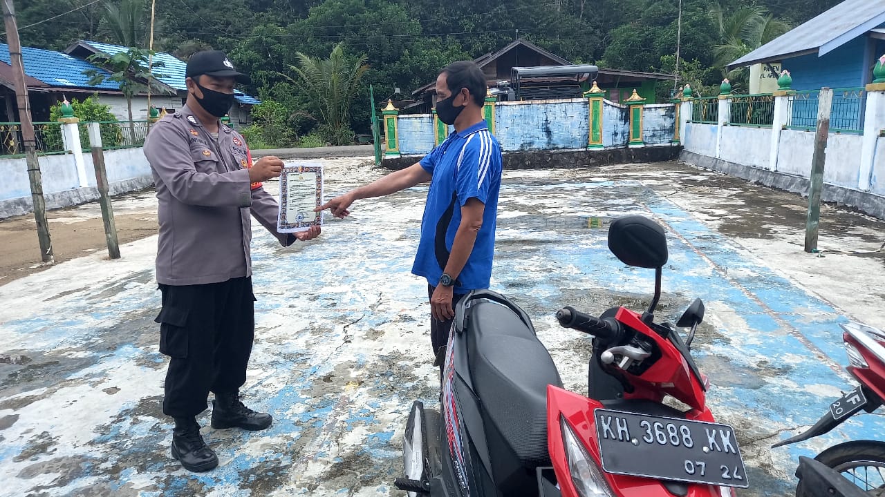 Polsek Pematang Karau Sosialisasi Maklumat Kapolri Kepada Masyarakat
