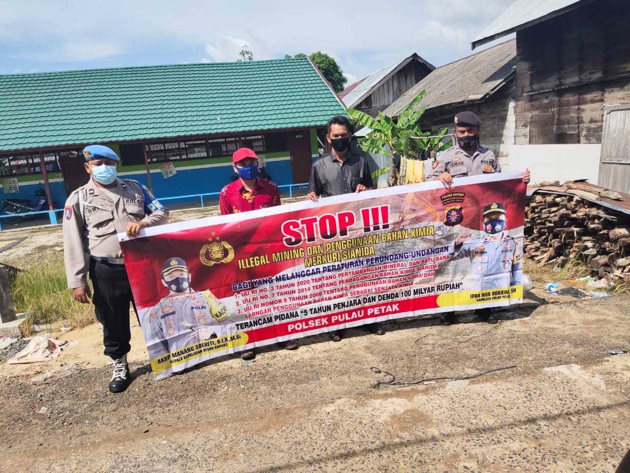 Polsek Pulau Petak Sosialisasi Ilegal Mining