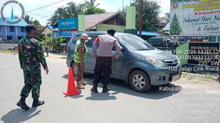 Polsek Rungan Bersama Instansi Terkait Laksanakan Operasi Yustisi Gabungan