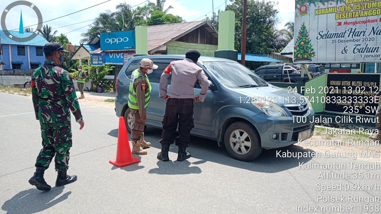 Polsek Rungan Bersama Instansi Terkait Laksanakan Operasi Yustisi Gabungan