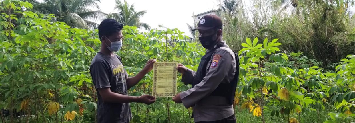 Polsek Seruyan Hilir Tak Pernah Bosan Laksanakan Dan Sosialisasikan Karhutla Di Kecamatan Seruyan Hilir
