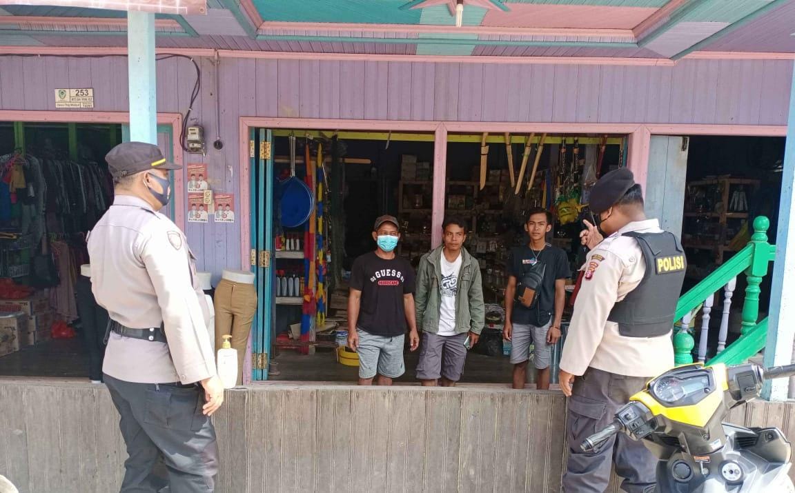 Polsek Seruyan Hulu Melaksanakan Kegiatan Yustisi di Desa Tumbang Manjul