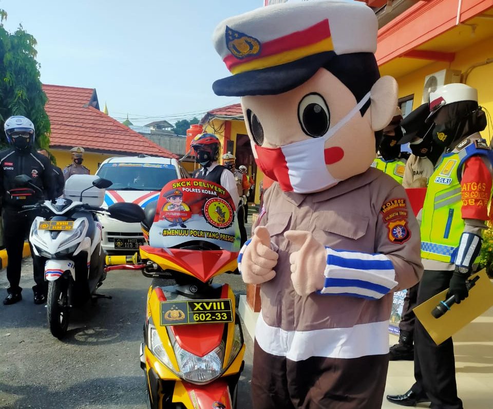 Satintelkam Polres Kobar Berikan pelayanan SKCK Delivery Untuk Masyarakat
