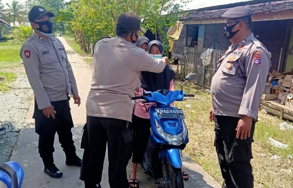 Tegakkan Protokol Kesehatan, Polsek Kapuas Kuala Gelar Operasi Yustisi