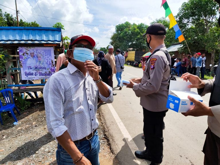Tekan Penyebaran Covid-19, Polsek Pulau Petak Terus Laksanakan Operasi Yustisi