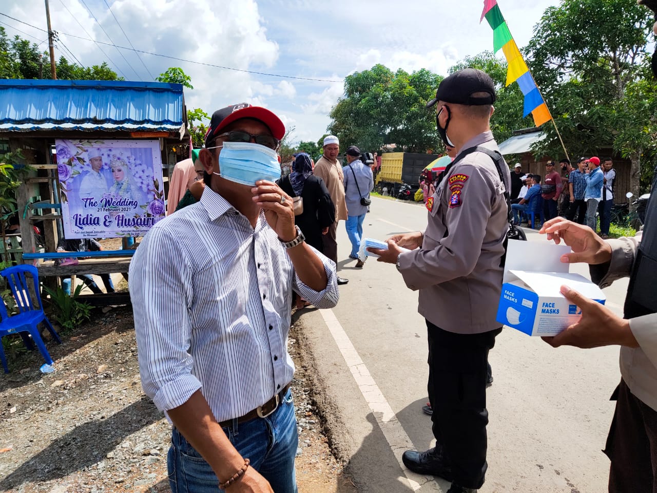 Tekan Penyebaran Covid-19, Polsek Pulau Petak Terus Laksanakan Operasi Yustisi