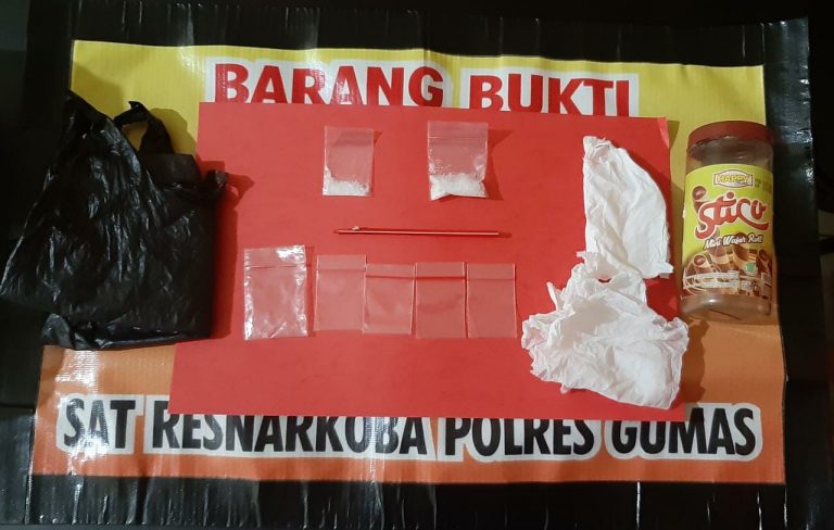 Terjerat Kasus Narkoba, Polisi Tangkap IRT Di Gumas