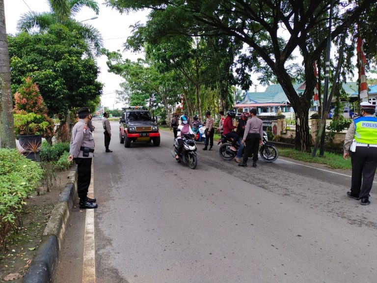 Upaya Pencegahan Covid-19, Ops Aman Nusa II Polres Kapuas Rutin Laksanakan Ops Yustisi