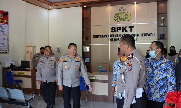 kapolres menerima kunjungan ombudsman ri