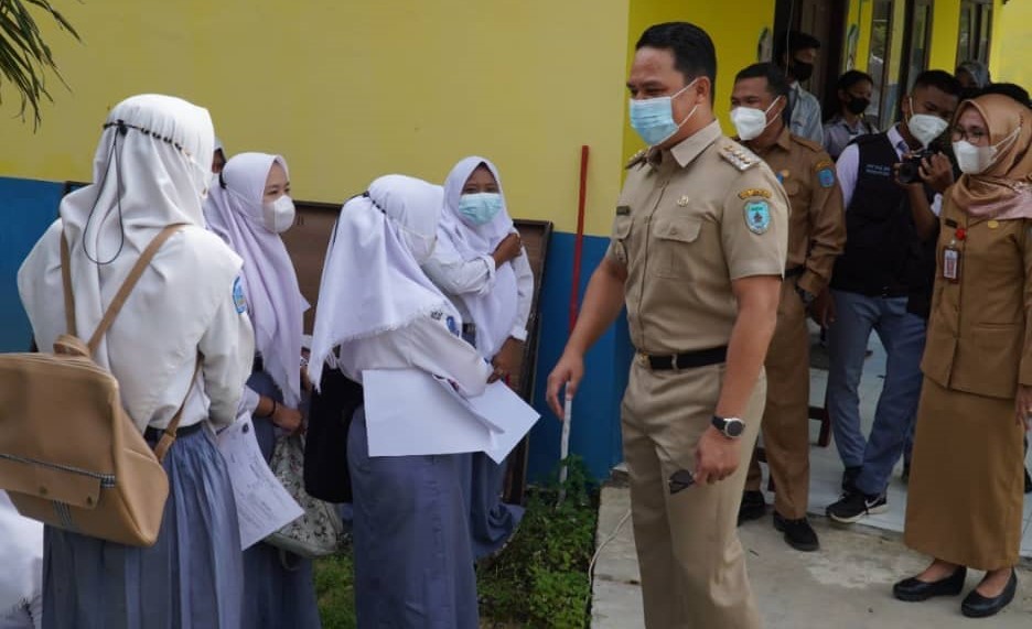 bupati hendra lesmana kunker ke smkn 1 bulik
