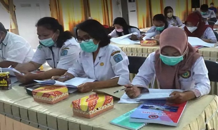 sejumlah nakes rsud lamandau mengikuti pelatihan btcls