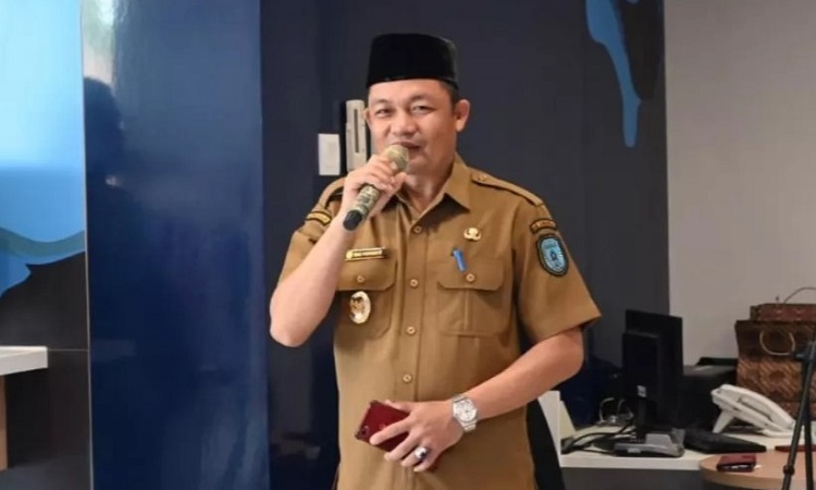 wabup riko porwanto hadiri peresmian kantor bank mandiri