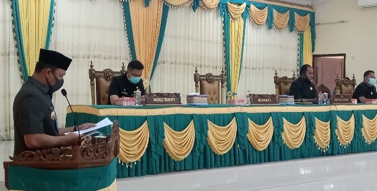 Bupati Tanggapi Pemandangan Umum Fraksi DPRD Lamandau