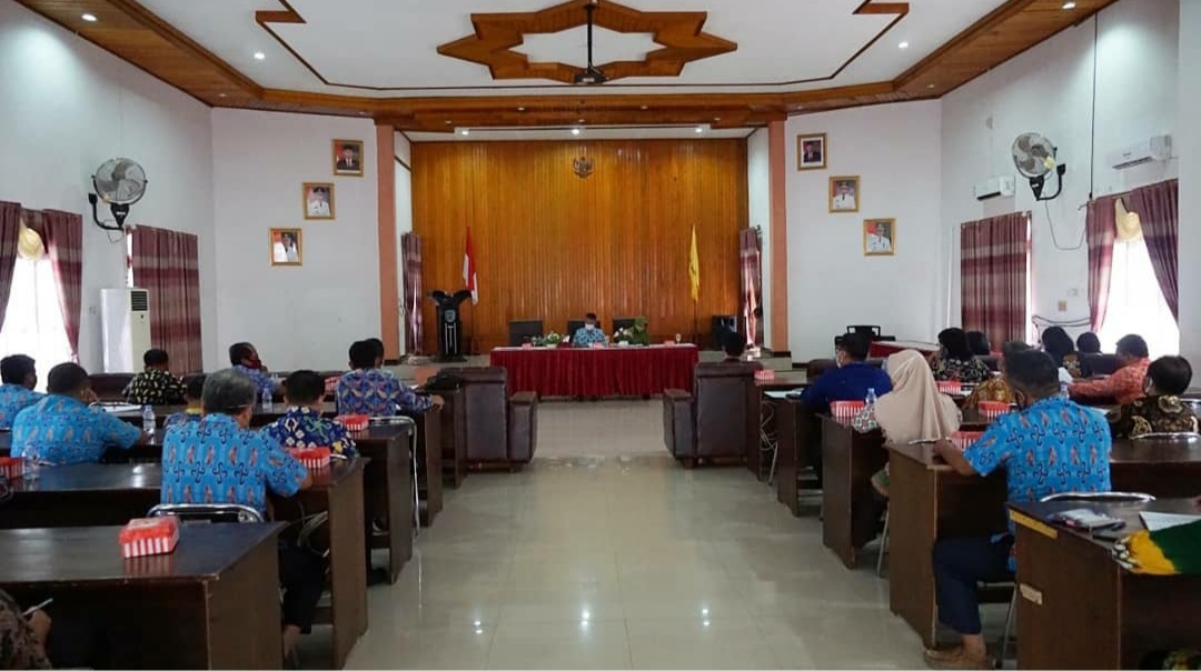 Sekda Lamandau Pimpin Rapat Pembahasan Rencana Supervisi BST Terdampak Covid-19