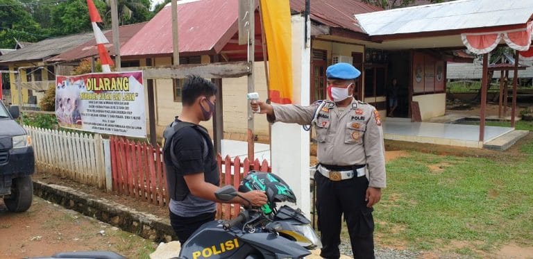 polsek lamandau cegah covid 19