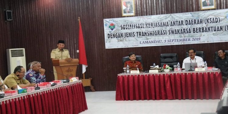 sosialisasi Kerjasama Antar Daerah Dengan Jenis Transmigrasi Berbantuan